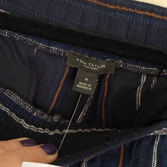 NWT Anne Taylor Linen Pants Size Medium - Picture 4 of 5